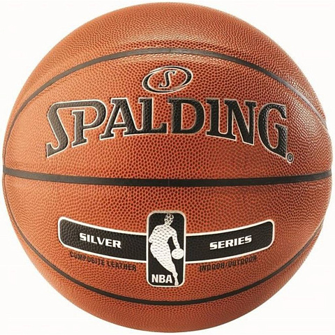 Мяч баскетбольный Spalding проф. NBA SILVER SER I/O, размер 7,композитная кожа, 76-018Z, 00-00007002