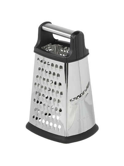 Терка 4 грани, 22х14х11.5 см, нержавеющая сталь, пластик, Daniks, Y4-8860