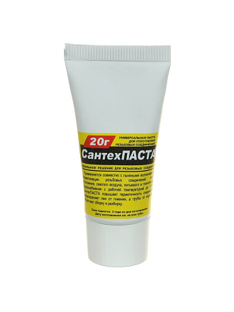 Паста уплотнительная 20 г, СантехКреп, туба, 2.2.1