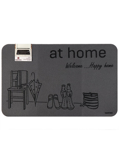 Коврик придверный, 50х80 см, прямоугольный, Счастливый Дом, Vortex, 22396