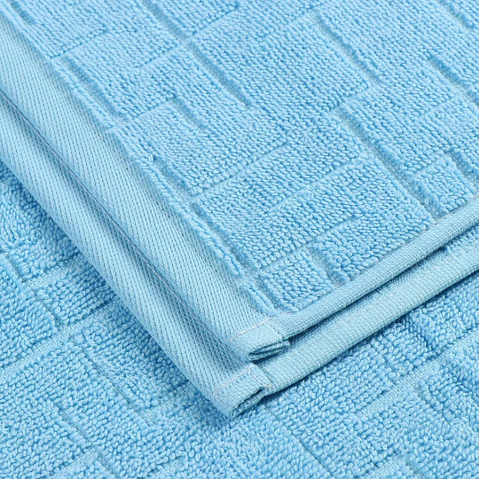 Полотенце банное 70х140 см, 100% хлопок, 541 г/м2, Galiha Jacquard, Anilsan, бирюзовое, Турция, 407070140