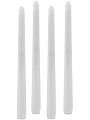 Свеча декоративная, 25.5х2.2 см, 4 шт, белая, Kukina Raffinata, античная, 500339-10