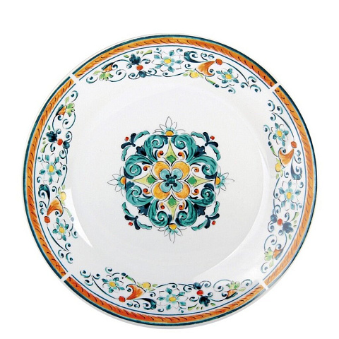 Тарелка суповая, фарфор, 20 см, круглая, Средиземноморский бриз, Korall, YQ1936