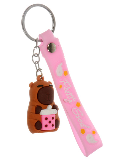 Брелок Капибара, 10х5-6.5 см, силикон, N050003