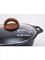 Кастрюля алюминий, антипригарное покрытие, 3 л, крышка стекло, Kukmara, Granit Ultra, кгг32а, синяя - фото 11