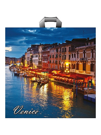 Пакет 45х45 см, 70 мкм, ПЭТ ПВД, с петлевыми ручками, в ассортименте, 7122