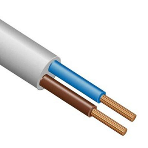 Провод ПВС, 2х1.5 мм², 100 м, медь, гибкий, черный, Электрокабель, НН 4656756600344