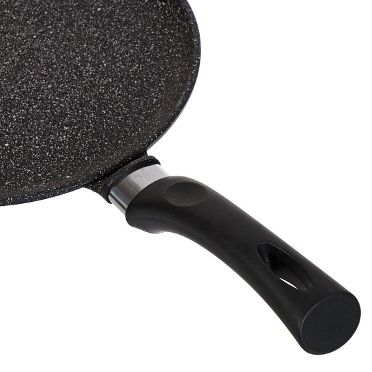 Блинница алюминий, 24 см, антипригарное покрытие, Нева Металл Посуда, Гранит, L186224i, бакелитовая ручка, индукция