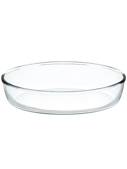Форма для запекания стекло, 18х26 см, 1.55 л, овальная, жаропрочная, Borcam, 59084