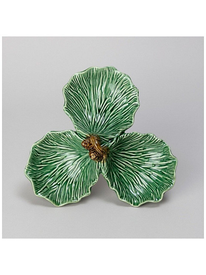 Менажница керамика, 22.8х23х8.5 см, 3 секции, Lefard, Green pine, 145-201