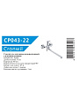 Смеситель для ванны, Cronwil, с картриджем, CP043-22 - фото 5