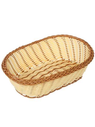 Корзина декоративная 27х19х8 см, овальная, плетеная, Y4-8901