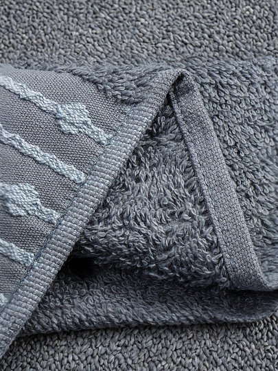 Полотенце банное 50х90 см, 100% хлопок, 470 г/м2, Дафна, темно-голубое, Узбекистан, 31115090