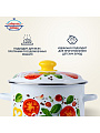 Кастрюля эмалированная сталь, 2 л, крышка сталь, цилиндрическая, Сибирские товары, Каприче, 3MD161P, белая, индукция - фото 6