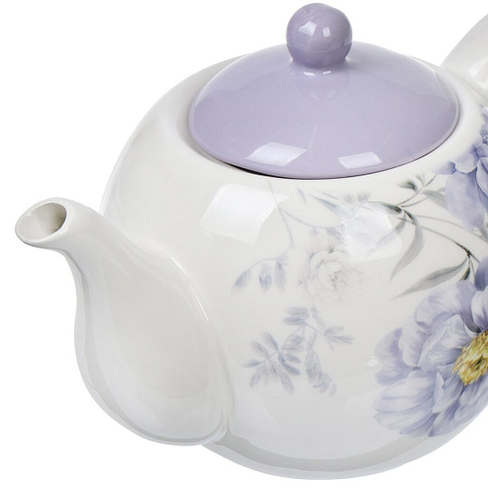 Чайник заварочный доломит, 0.95 л, Daniks, Флорина, сиреневый