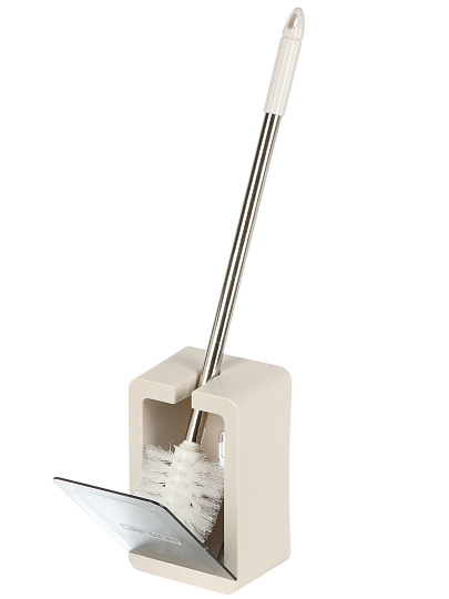 Ерш для туалета напольный, 11.5х9х52.5 см прозрачная вставка, пластик, в ассортименте, Y4-11244