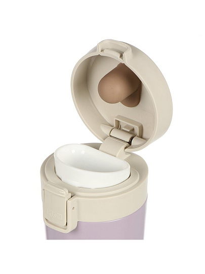 Термокружка нержавеющая сталь, 0.38 л, колба нержавеющая сталь, розовая, Y4-9330