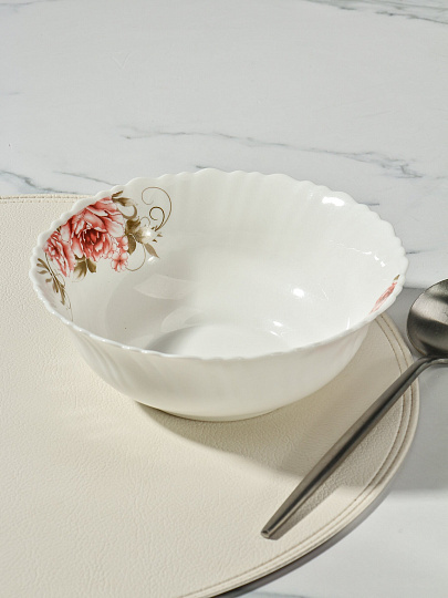 Салатник стеклокерамика, круглый, 18х6.5 см, 0.75 л, Анжелика, Daniks, BY13LTW70