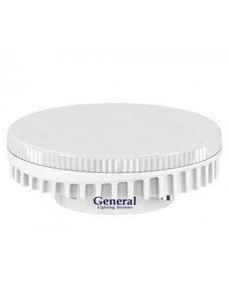 Лампа светодиодная GX53, 9 Вт, 230 В, таблетка, 6500 К, холодный белый свет, General Lighting Systems, GLDEN-GX53, 642900