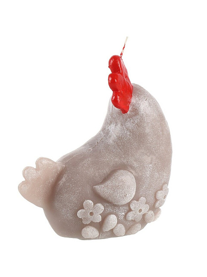 Свеча декоративная, 11.5х6х12.5 см, крем-брюле, Evis, Петушок-3, 28 0471 0001