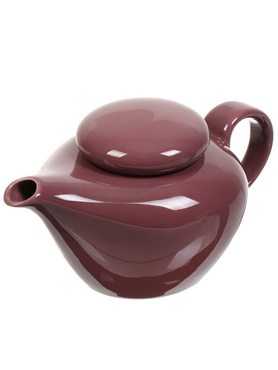 Чайник заварочный фарфор, 0.4 л, Bronco, Fusion, 263-1171, брусничный