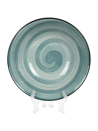 Тарелка суповая, керамика, 18 см, круглая, Аэрограф, МФК, MFK20424