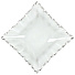 Тарелка обеденная, стекло, 24х24 см, квадратная, Серебрянная кайма, Y4-5021 - фото 2