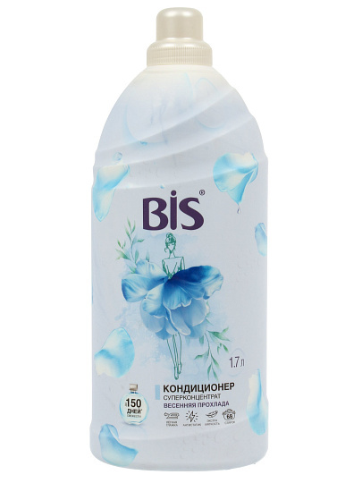 Кондиционер для белья BIS, 1.7 л, Весенняя прохлада, концентрат