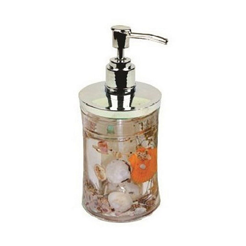Дозатор для жидкого мыла, Delphinium, Нева, пластик, прозрачный, 106014