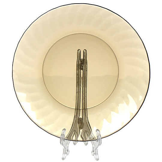 Сервиз столовый стекло, 15 предметов, на 6 персон, Elica, Дымка, 62369