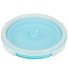 Контейнер пищевой пластик, 0.8 л, голубой, круглый, складной, Y4-6485 - фото 3