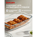 Кастрюля стекло, 19х29х7 см, 2.75 л, прямоугольная, с крышкой, Borcam, 59010 - фото 6
