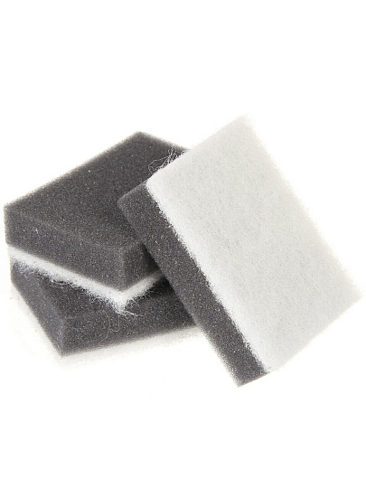 Губка для антипригарных поверхностей, 6 шт, поролон, 2 слоя, Bossclean