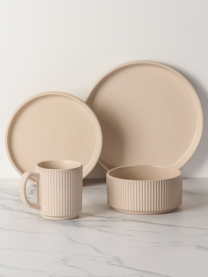 Сервиз столовый керамика, 16 предметов, на 4 персоны, Jewel, Диана, ПС0001-15