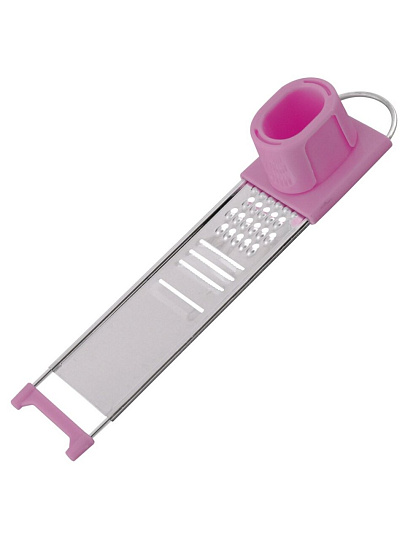 Терка для чеснока, 22.5x5x4 см, нержавеющая сталь, рукоятка пластик, навеска, Мультидом, Слайд, VL57-7, в ассортименте