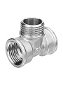 Тройник 3/4&amp;quot;х1/2&amp;quot;х3/4&amp;quot;, г-ш-г, латунь, AquaLink - фото 2