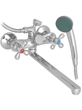 Смеситель для ванны, Frap, с кран-буксой, хром, F22731-B