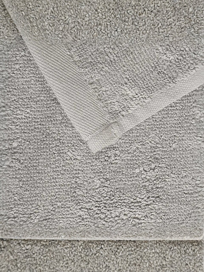 Полотенце кухонное махровое, 30х50 см, 480 г/м2, 100% хлопок, Silvano, Трея, серое, Узбекистан