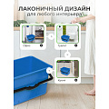 Ведро пластик, 14 л, голубое, малярное, со сливом, Bartex - фото 4