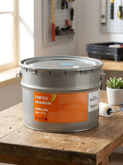 Эмаль Empils, ПФ-115 Пром, глянцевая, голубая, 10 кг