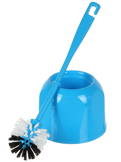 Ерш для туалета Мультипласт, Стандарт, напольный, пластик, голубой, MPG961031/962304