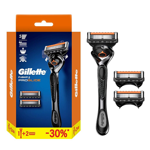 Станок для бритья Gillette, Fusion ProGlide, для мужчин, 3 сменные кассеты