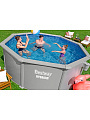 Бассейн каркасный Bestway, 360х120 см, Hydrium, 56574, фильтр-насос, лестница, подстилка, тент, 10990 л, поплавок-дозатор - фото 5