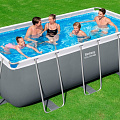 Бассейн каркасный Bestway, 412х201х122 см, Power Steel Rectangular, 56456, фильтр-насос, лестница, 8124 л - фото 4