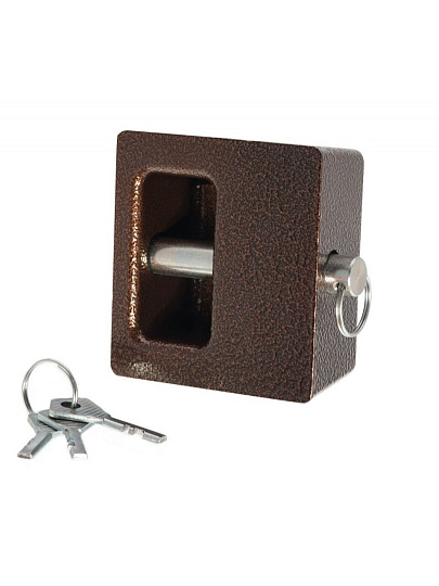 Замок навесной Зенит, ВС2-10, БП-00011564, блистер, дисковый, бронза, 90 мм, 3 ключа