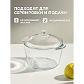 Кастрюля для микроволновой печи стекло, 2.5 л, с крышкой, крышка стекло, Y6-6481 - фото 12