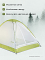 Палатка для кемпинга 2-местная, 200х140х110 см, 1 комн, с москитной сеткой, чехол, полиэстер, GA819035.STD - фото 2
