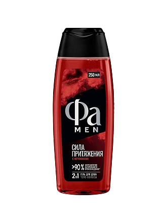 Гель для душа Фа, Сила притяжения, для мужчин, 250 мл