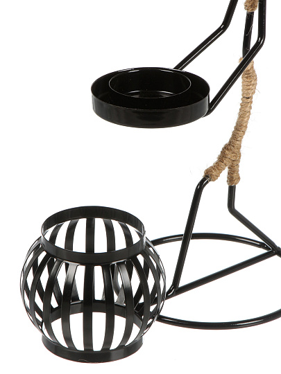 Подсвечник декоративный металл, 1 свеча, 12х10х24 см, Девушка, Y4-11098