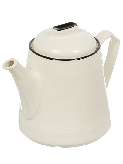 Чайник заварочный керамика, 0.75 л, Блэк энд Уайт, Y6-6013/Y4-9207